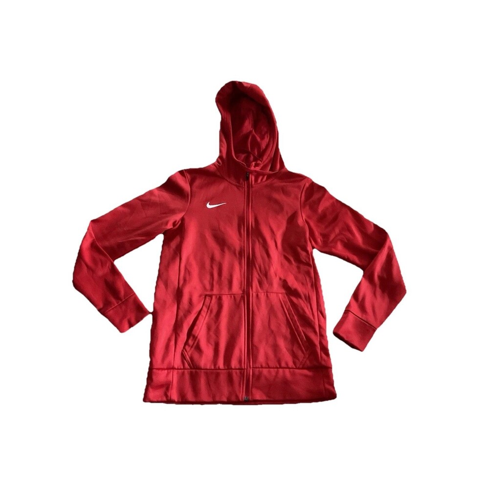 Nike Jacket Womens Red Full Zip Dri Fit Running Training Size XS
